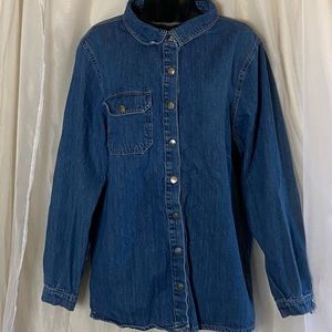 Denim Overshirt - Pretty Little Thing